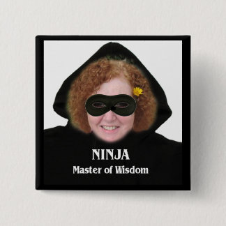 Ninja: Master of Wisdom 15 Cm Square Badge