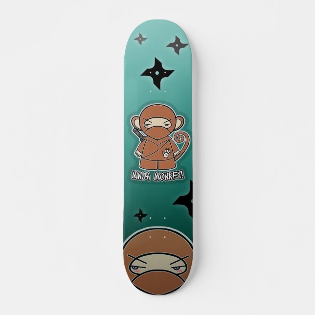 Ninja Monkey! Skateboard (Front)