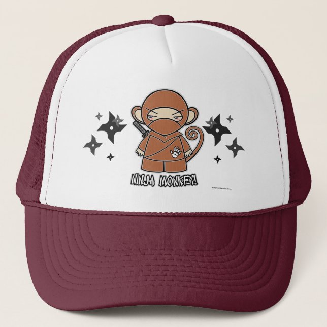 Ninja Monkey! With Shurikens Hat (Front)