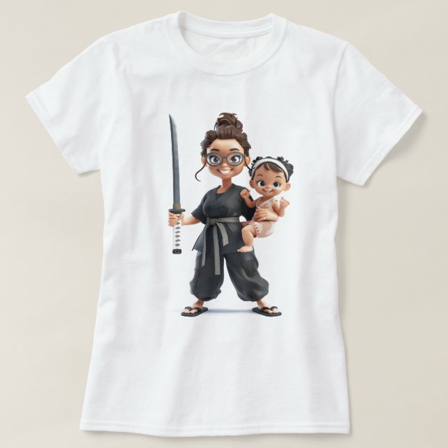 Ninja Mum T-Shirt (Design Front)