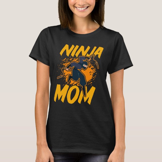 Ninja Mum Warrior Funny T-Shirt (Front)