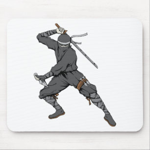Ninja ~ Ninjas 2 Martial Arts Warrior Fantasy Art Mouse Pad