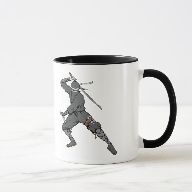 Ninja ~ Ninjas 2 Martial Arts Warrior Fantasy Art Mug (Right)