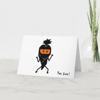 Ninja Ninjin Greeting Card