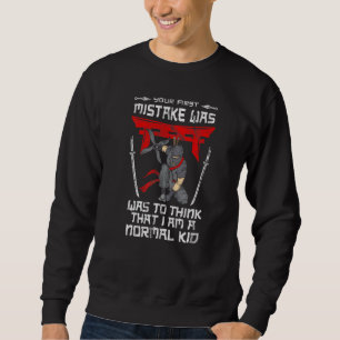 Ninja Ninjutsu Samurai Shaolin Shuriken Karate Kat Sweatshirt