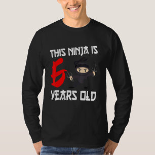 Ninja Ninjutsu Shaolin Shuriken Katana Sword Spy S T-Shirt