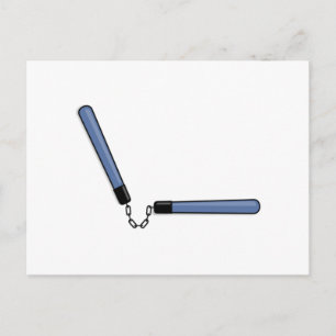 Ninja Nunchucks Postcard
