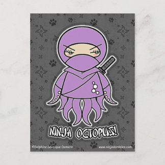 Ninja Octopus! Postcard