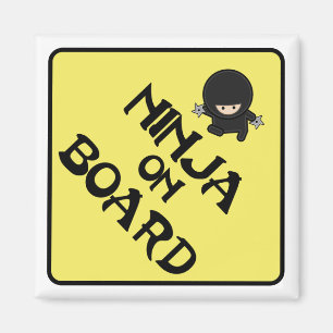 Ninja on Board Magnet
