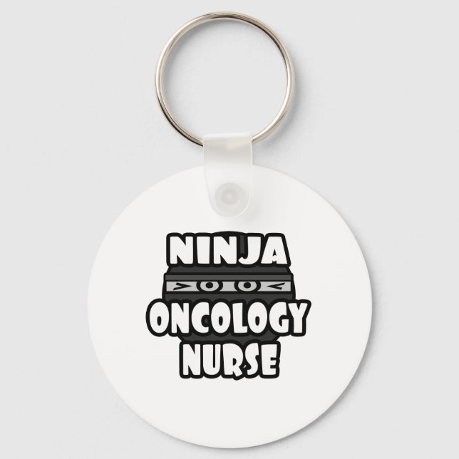 Ninja Oncology Nurse Key Ring (Front)