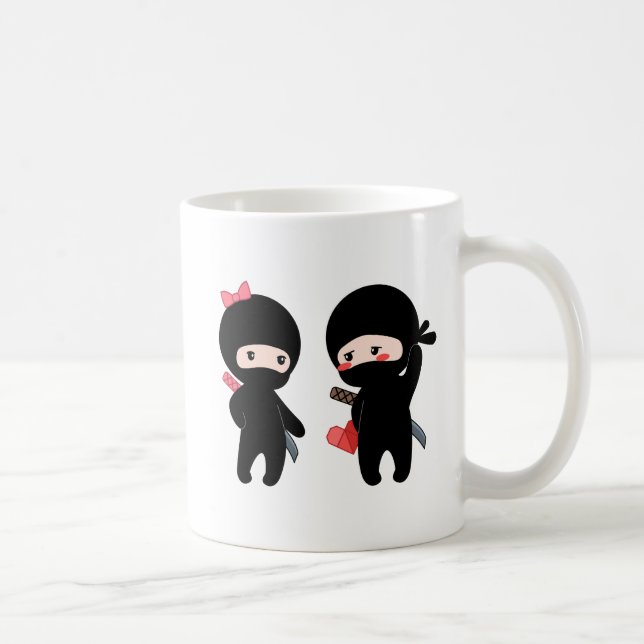 Ninja Pair, a Boy and a Girl Coffee Mug (Right)