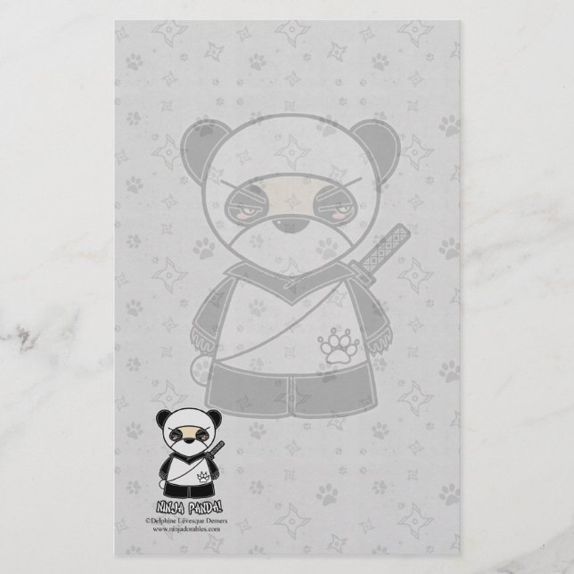 Ninja Panda! Stationery (Front)