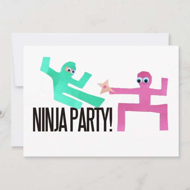 Ninja Party Invitation (Front)