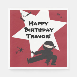 Ninja Party Napkins - Pick Your Own Colour!