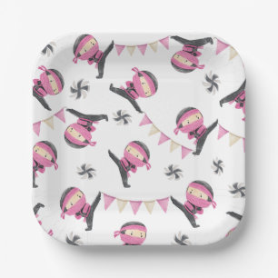Ninja Party Paper Plates   Ninja Plates