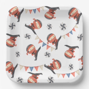 Ninja Party Paper Plates   Ninja Plates