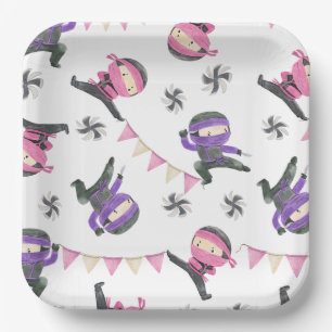 Ninja Party Paper Plates   Ninja Plates