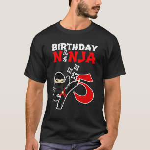 Ninja Party Supplies BIRTHDAY Shirt - 5th Birthday