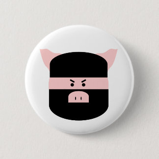 Ninja Pig! 6 Cm Round Badge