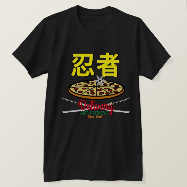 Ninja Pizza Delivery T-Shirt (Design Front)