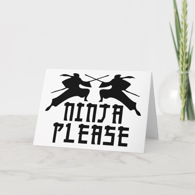 Ninja Please! Card (Front)