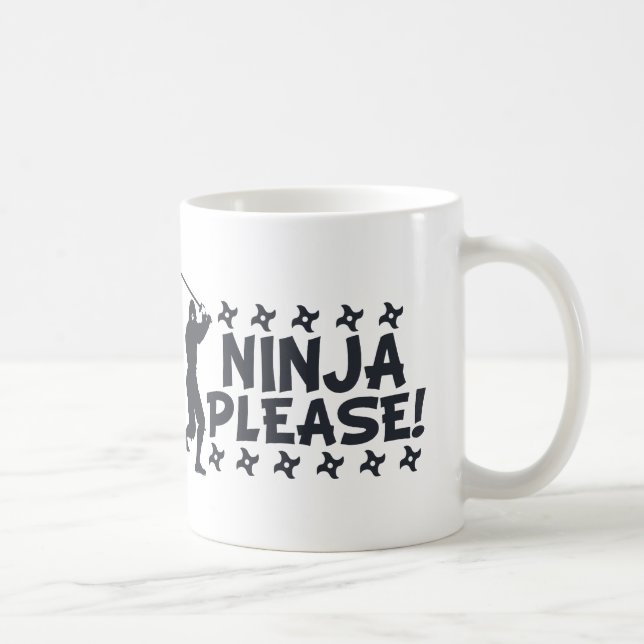 Ninja Please Coffee Mug (Right)