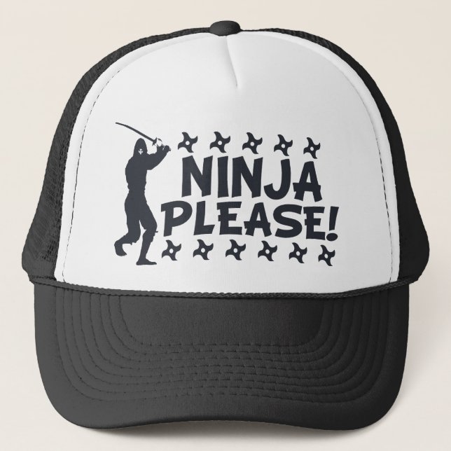 Ninja Please Trucker Hat (Front)