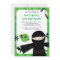 Ninja Power Green Invitation