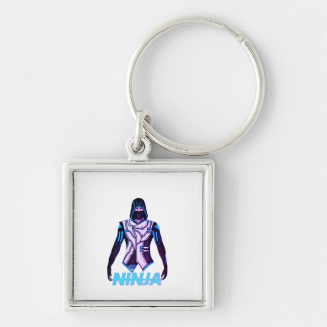 Ninja Power Keychain – Bold Martial Arts Character (Front)