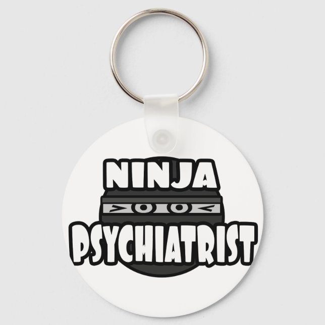 Ninja Psychiatrist Key Ring (Front)