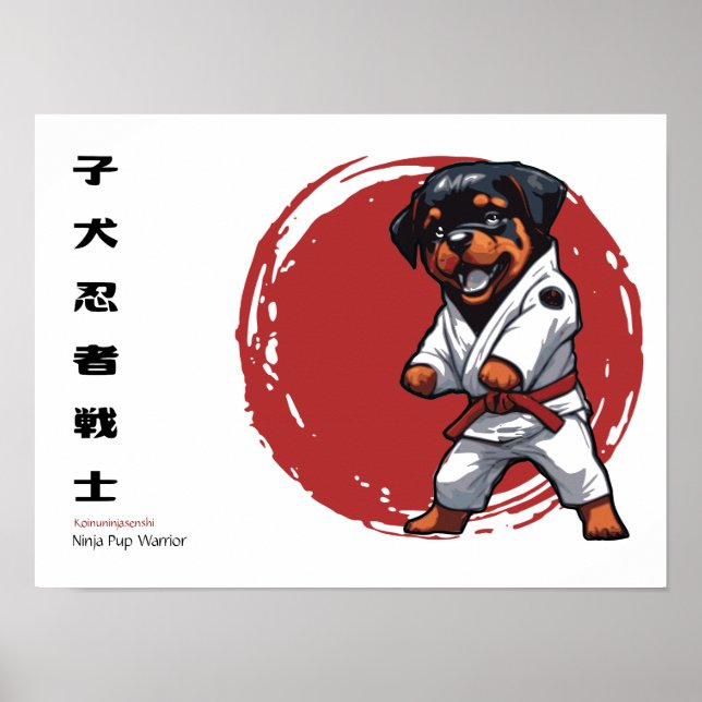 Ninja Pup Warrior Poster (Front)