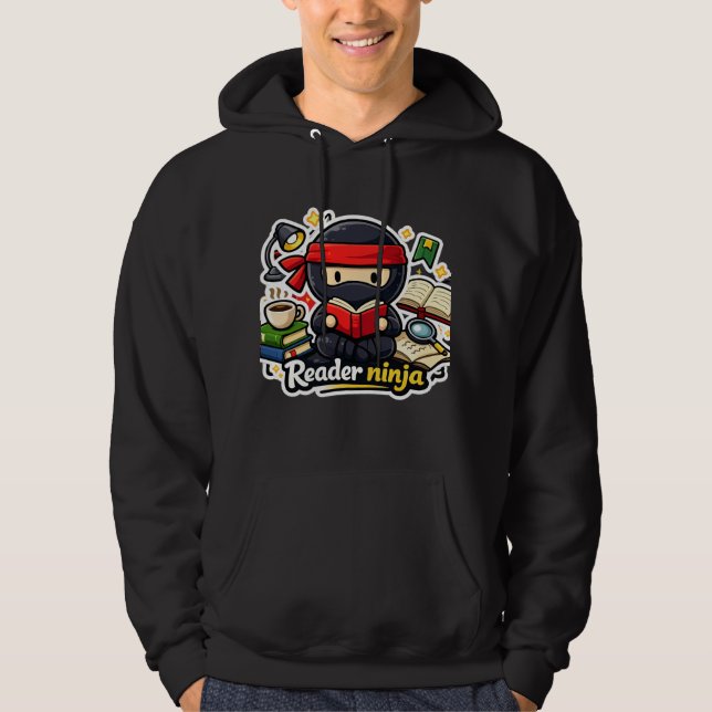 Ninja Reader Hoodie (Front)