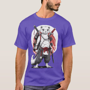 Ninja Samurai Anime Ferret Manga Warrior boy T-Shirt