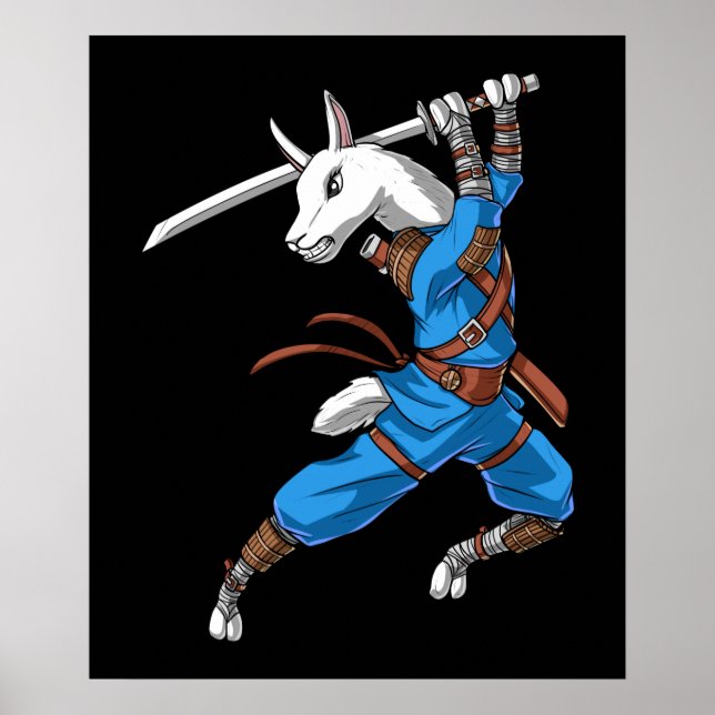 Ninja Samurai Flame Poster (Front)