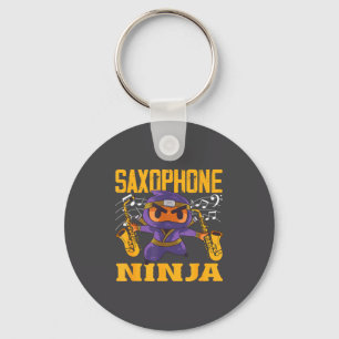 Ninja Saxophone Saxophonist Present Key Ring