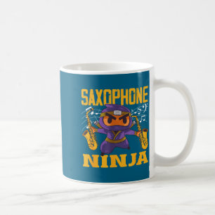 Ninja Saxophone Saxophonist World Coffee Mug