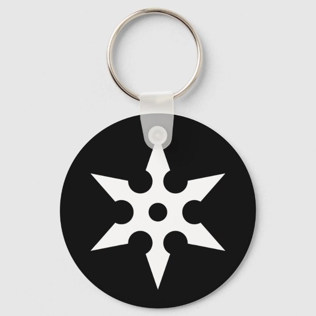 Ninja Shuriken Ideology Key Ring (Front)