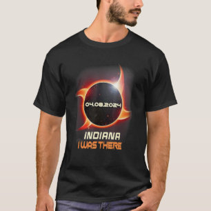 Ninja Shuriken Total Solar Eclipse 2024 Indiana T-Shirt