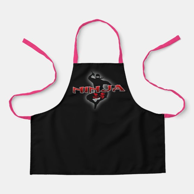Ninja Silhouette Apron (Front)