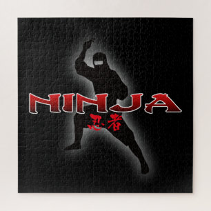 Ninja Silhouette Jigsaw Puzzle