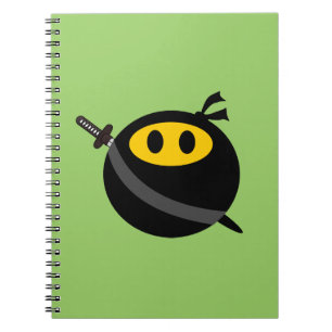 Ninja smiley face notebook