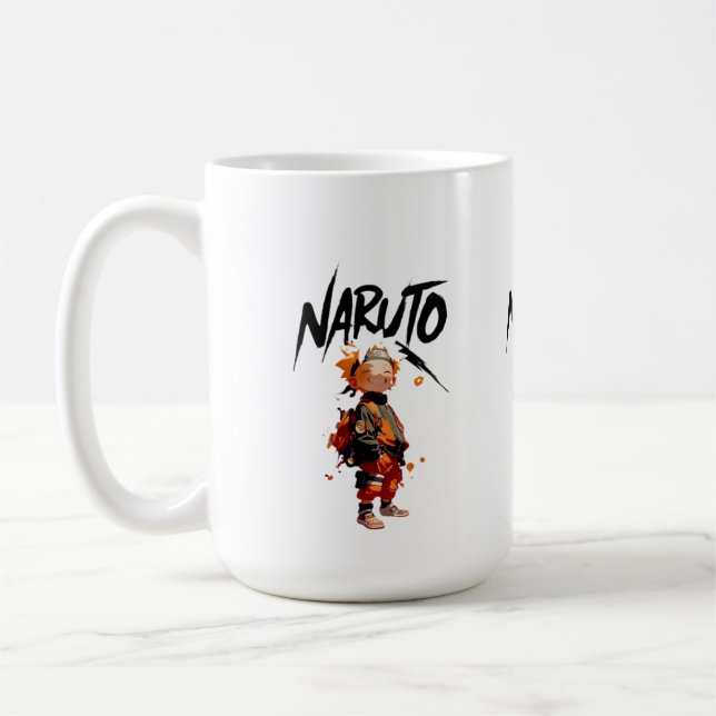 Ninja Spirit Born to Be Hokage Never Give Up The O Coffee Mug (Left)