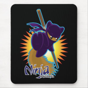 Ninja Squirrel Mouse Pad