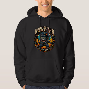 Ninja Stealth Cat Cat Mum Gift Idea - Ninja Stealt Hoodie