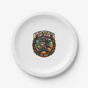 Ninja Stealth Cat Cat Mum Gift Idea - Ninja Stealt Paper Plate