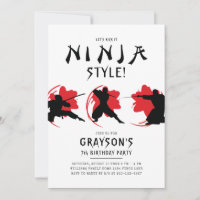 Ninja Theme Birthday Party