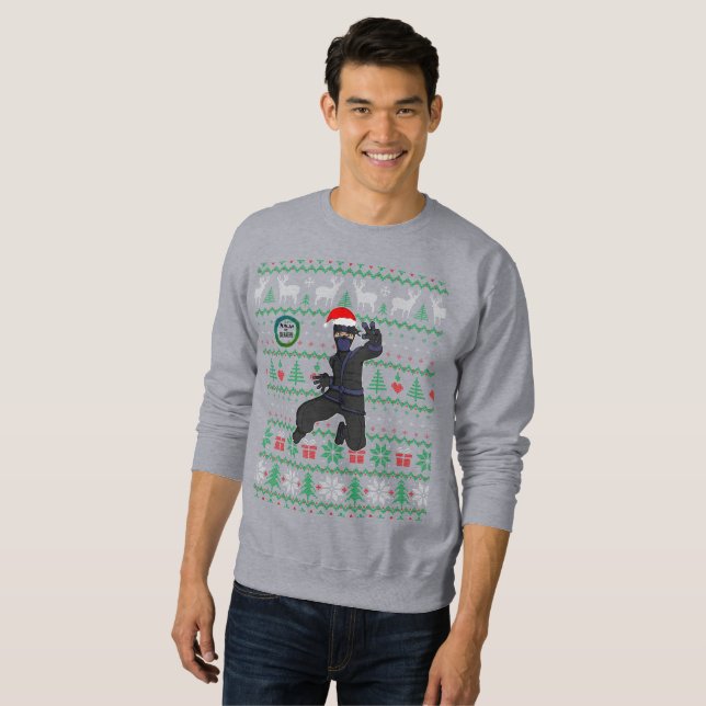 Ninja Ugly Christmas Sweater (Front Full)