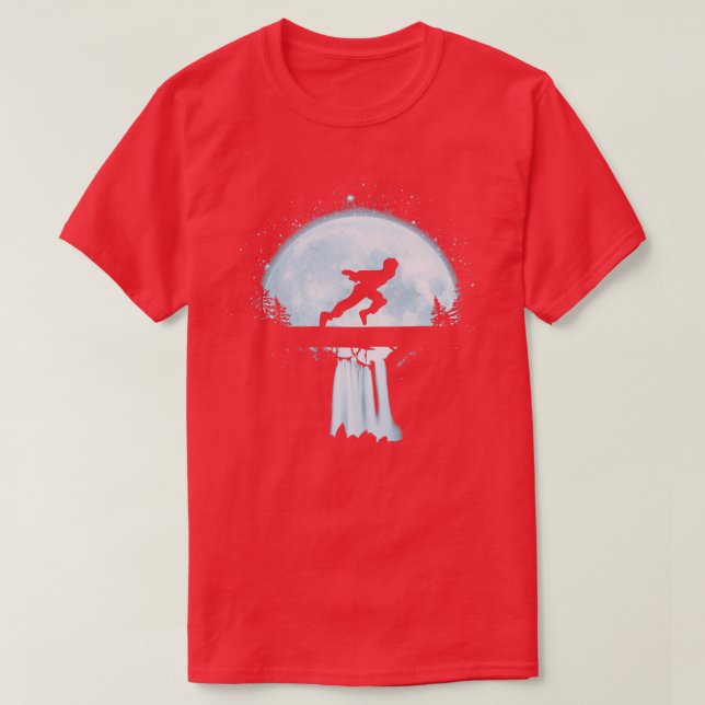 Ninja Under The Moonlight T-Shirt (Design Front)