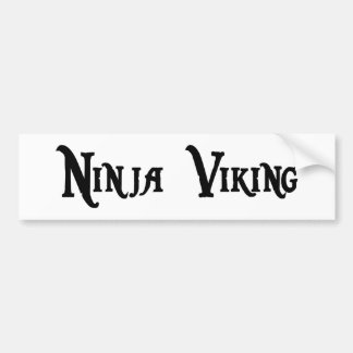 Ninja Viking Bumper Sticker
