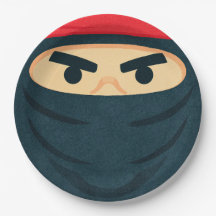 Ninja Warrior Birthday Party Paper Plate